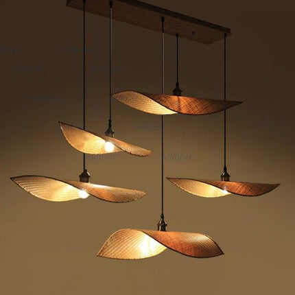 Lustre Bambou Tombant Luminaire