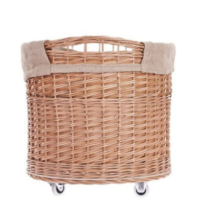 Panier À Linge Osier Avec Roulettes Paniers Linge