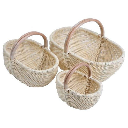 Panier De Marché Osier Blanc