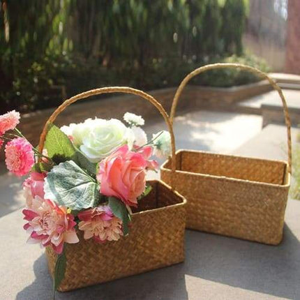 Panier En Osier Cueillette Fleur