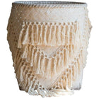 Panier De Linge En Osier Blanc À Linge
