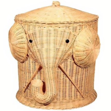 Panier À Linge Osier Éléphant