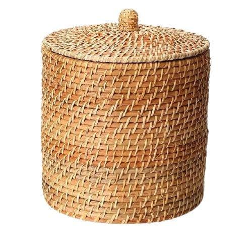 Panier A Linge En Osier Thaï Moyen À Linge