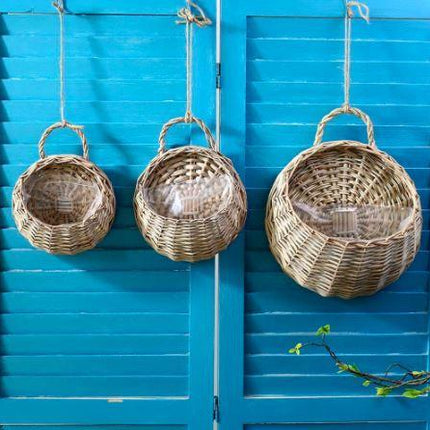 Panier Osier À Suspendre Cache-Pot