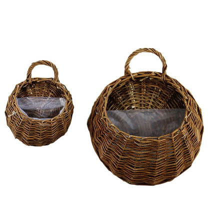 Panier Osier À Suspendre Marron / Petit Cache-Pot