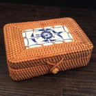 Boite De Rangement Rotin Bohême Panier Osier
