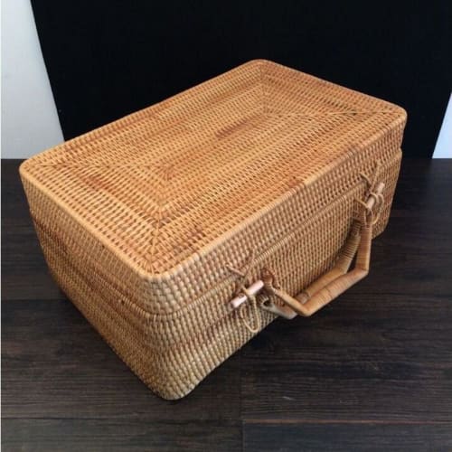 Panier Valise En Rotin Rangement Rotin