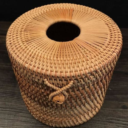 Boite Rotin Tressé Panier Osier