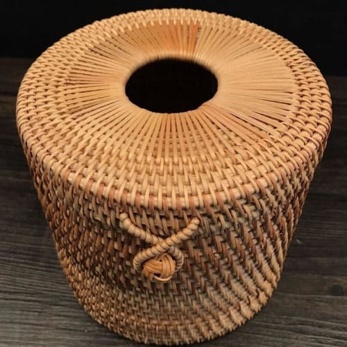 Boite Rotin Tressé Panier Osier