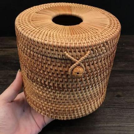 Boite Rotin Tressé Panier Osier
