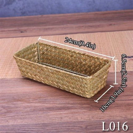 Panier De Rangement En Paille Personnalisable 24Cm Osier