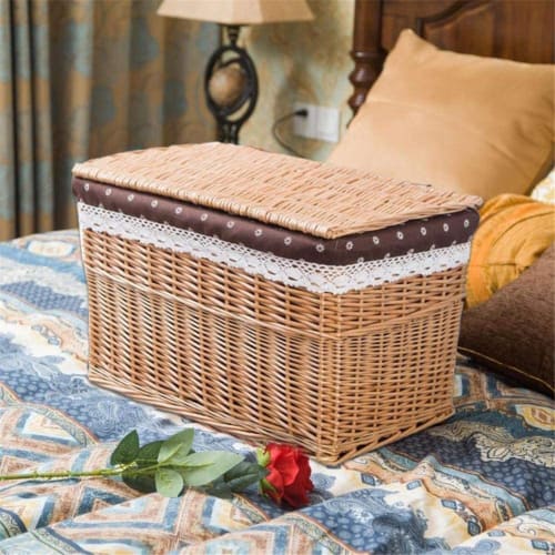 Panier De Rangement<Br> En Rotin Rectangulaire Rangement
