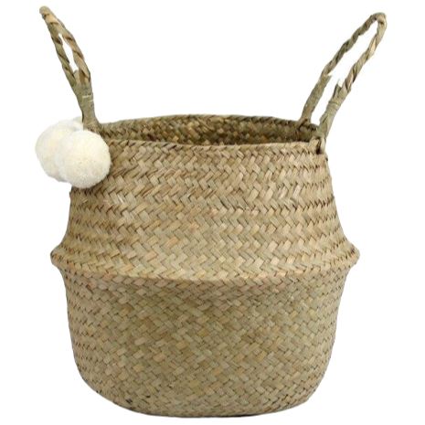 Panier Osier Rond Fait Main Petit Rond Osier