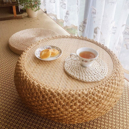 Petite Table Ronde En Rotin Tables Basses