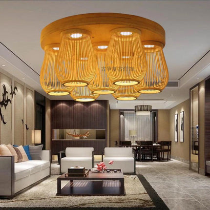 Plafonnier Bambou Lampes Luminaire