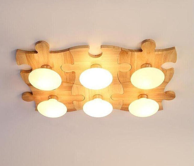 Plafonnier Bambou Puzzle Luminaire