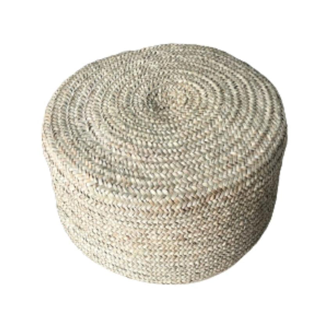 Pouf Rotin Blanc
