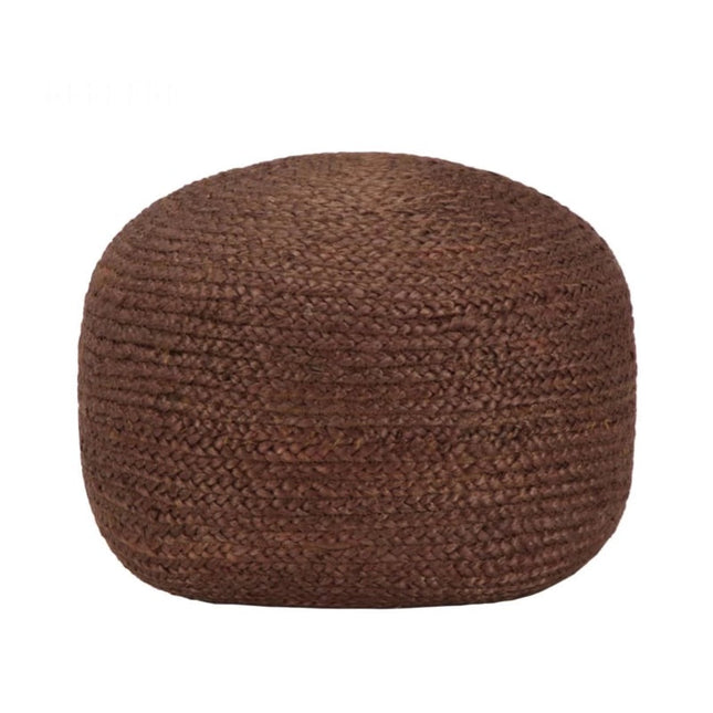 Pouf En Rotin Rond