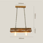 Lustre Bambou Toit Luminaire