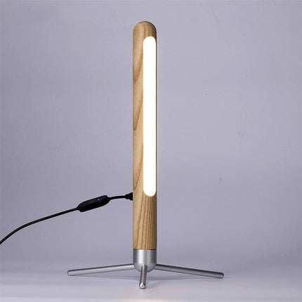 Lampe Bambou Design De Table 35Cm Bois Luminaire