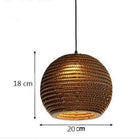 Suspension Bambou Bois Exotique Petit Luminaire