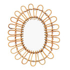 Miroir Osier Ovale