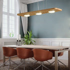 Lustre Bambou Cuisine 3 Lampes Luminaire