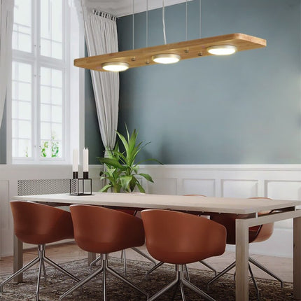 Lustre Bambou Cuisine 3 Lampes Luminaire