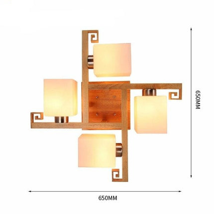 Lustre Bambou Salon 4 Luminaire