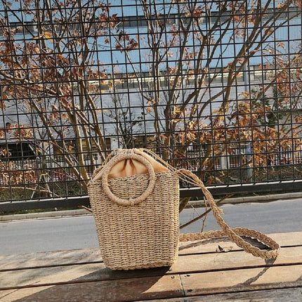 Sac Bambou Toile Brun