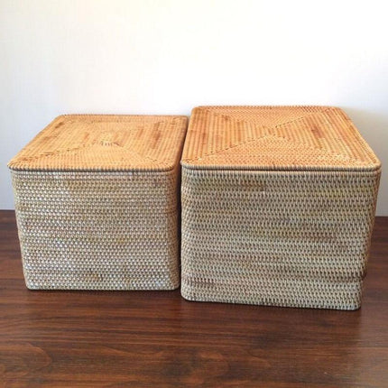 Panier À Linge En Osier Grand Modèle