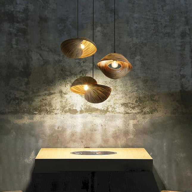 Suspension Bambou Mollusque L26X26Xh16 Luminaire