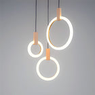 Lustre Bambou Anneaux 3 Lampes Luminaire