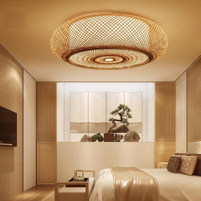 Plafonnier Bambou Design Luminaire