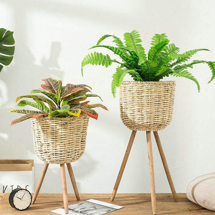 Cache-Pot Osier Sur-Pieds Cache-Pot En
