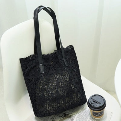 Sac Bambou Plage Noir