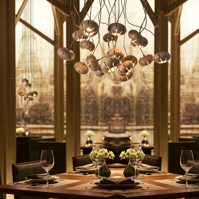 Lustre Bambou Méduses Luminaire