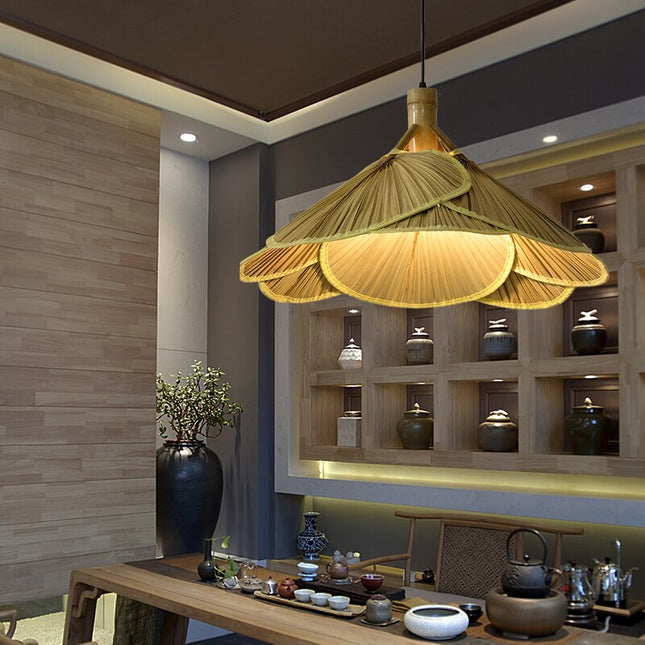 Suspension Bambou Asiatique Luminaire