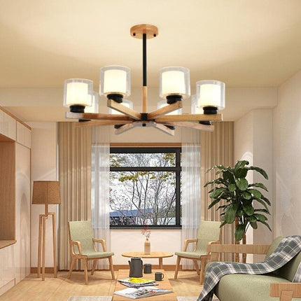 Lustre Bambou Minimaliste Luminaire