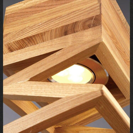 Suspension Bambou Zig Zag 1 Lampe Luminaire