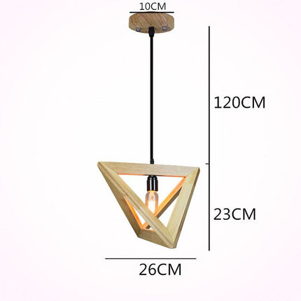 Suspension Bambou Angles Petit Luminaire
