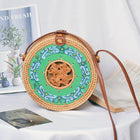 Sac Bambou Turquoise Vert