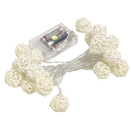 Guirlande Lumineuse Boules Osier Décorations Mariage En
