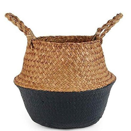 Panier Osier Rond Tendance Noir Rond Osier