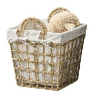 Panier À Linge En Osier Taupe Petit
