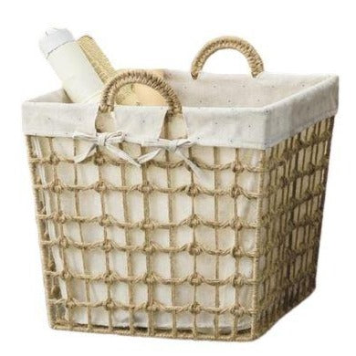 Panier À Linge En Osier Taupe Grand