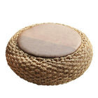 Pouf Rond Osier Salon Petit