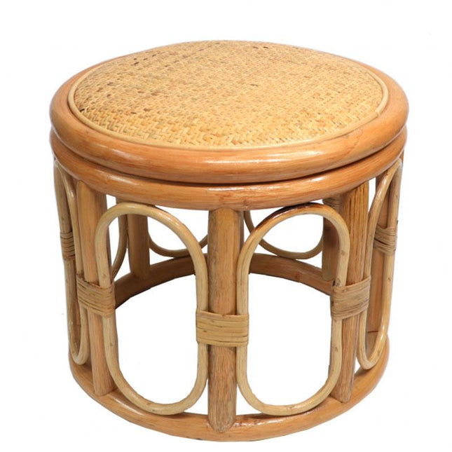 Pouf Osier Vintage