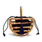 Sac En Osier Demi-Lune