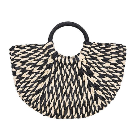 Sac En Osier Noir